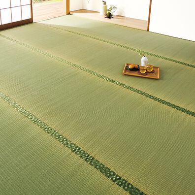 「防カビ防ダニ加工い草上敷（い草ラグ）」