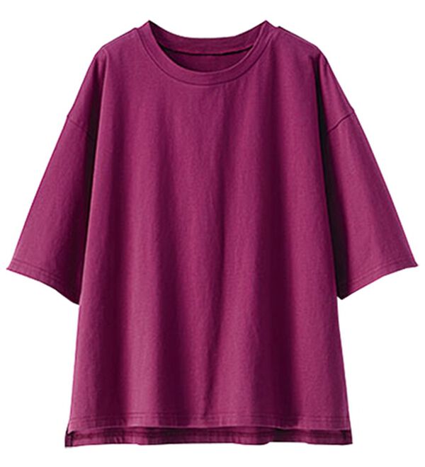 BELLUNA（ベルーナ）の「綿１００％汗染み対策短丈プルオーバー（カットソー）」｜詳細画像