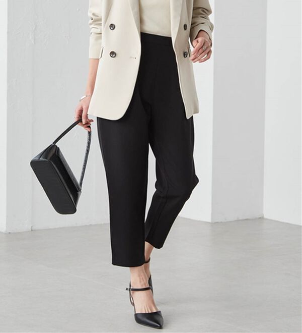 RANAN（ラナン）の「美脚シルエットクロップドパンツ（フルレングスパンツ）」｜詳細画像