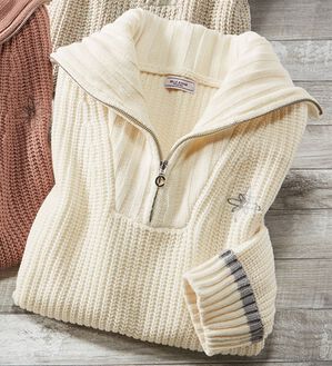 ルフラン（ルフラン）の「ゆったり着こなす温もりセーター（ニット・セーター）」｜アイボリー