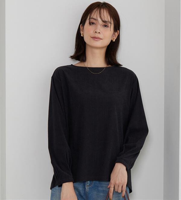 BELLUNA（ベルーナ）の「ふんわりコーデュロイ素材プルオーバー（カットソー）」｜詳細画像