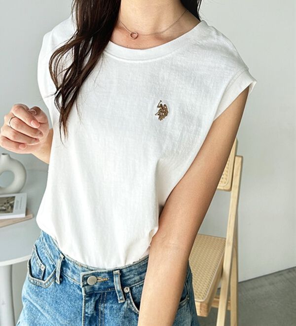 GeeRA（ジーラ）の「【Ｕ．Ｓ．　ＰＯＬＯ　ＡＳＳＮ．】ノースリＴシャツ（タンクトップ・キャミソール）」｜詳細画像