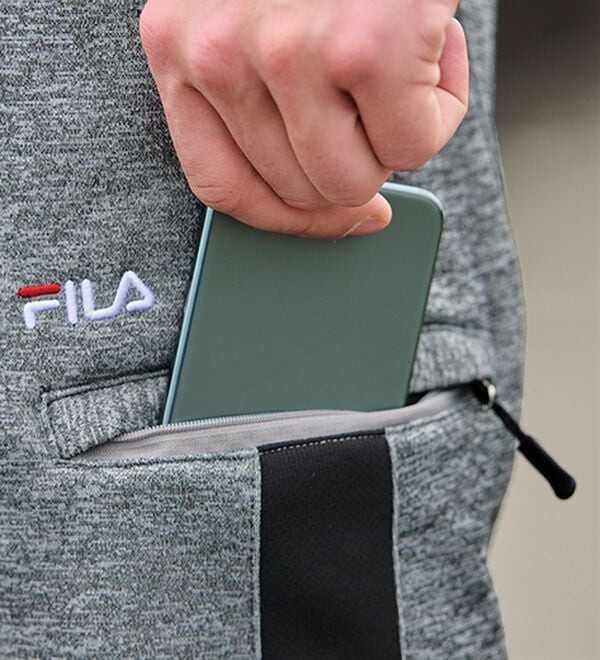 「【３本組】＜フィラ＞裏起毛杢調アクティブパンツ（メンズフルレングスパンツ）」｜詳細画像