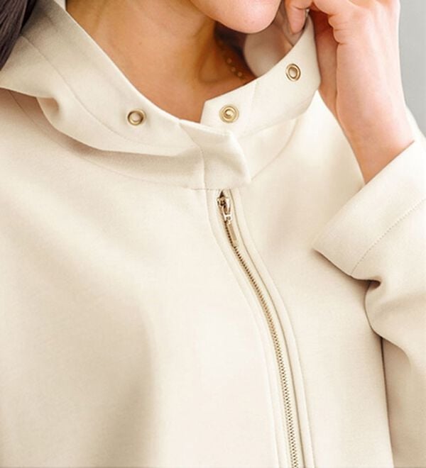 BELLUNA（ベルーナ）の「衿デザインロング丈パーカー（パーカー）」｜詳細画像