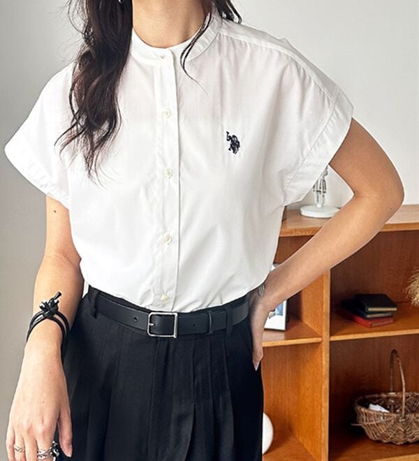 GeeRA（ジーラ）の「【ＵＳ．ＰＯＬＯ．ＡＳＳＮ】フレンチスリーブシャツ（シャツ）」｜詳細画像