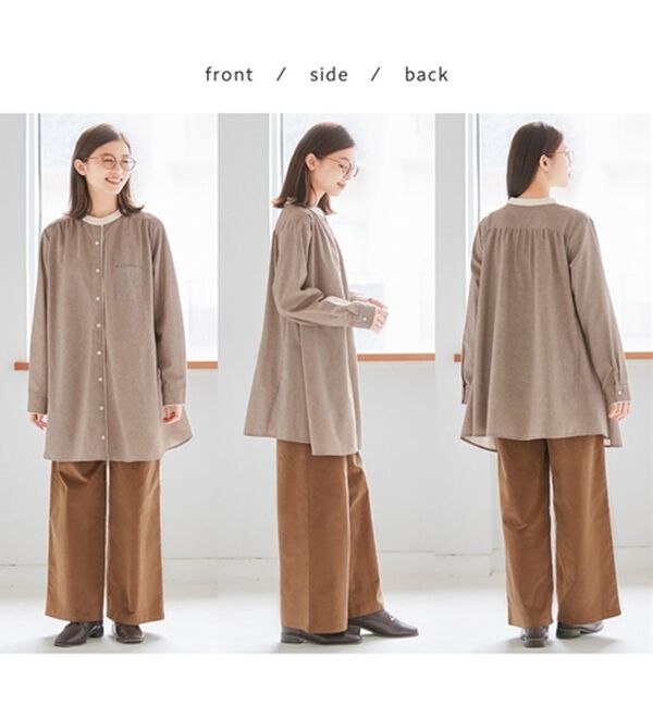 Viola e Viola（ヴィオラ エ ヴィオラ）の「Ａラインフレアーチュニックブラウス（チュニック）」｜詳細画像