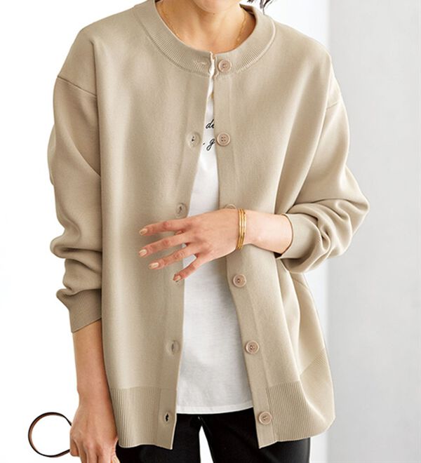 BELLUNA（ベルーナ）の「カーディガン＆ロゴＴセット（アンサンブル）」｜詳細画像