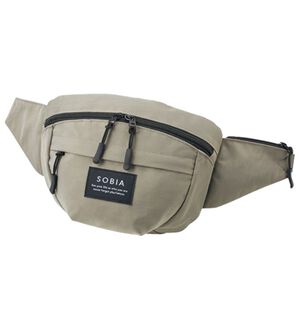 BELLUNA（ベルーナ）の「必要な物だけ収納ウエストボディバッグ（リュック）」｜グレー