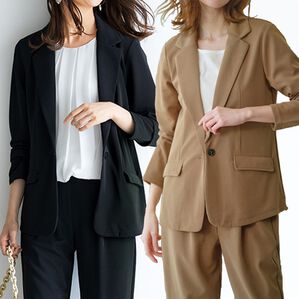 RANAN（ラナン）の「【２点セット】まるで普段着！洗える！防シワカットソースーツ（その他スーツ）」｜詳細画像