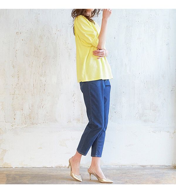 RANAN（ラナン）の「ひんやり！ボリューム袖きれい見えカットソー（カットソー）」｜詳細画像