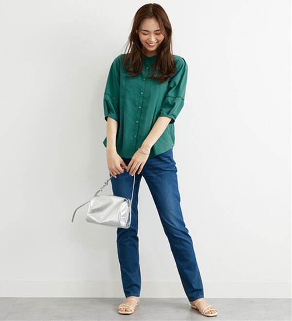 BELLUNA（ベルーナ）の「エアリービンテージ素材タック使いブラウス（ブラウス）」｜詳細画像