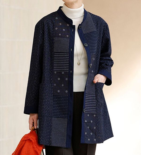 ルフラン（ルフラン）の「日本製　久留米織ブラウスジャケット（ブラウス）」｜詳細画像