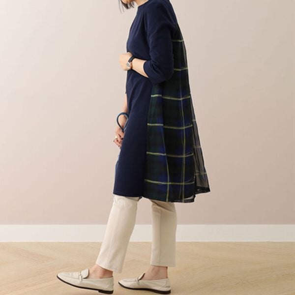 BELLUNA（ベルーナ）の「チェック柄切替ワンピース（その他ワンピース）」｜詳細画像