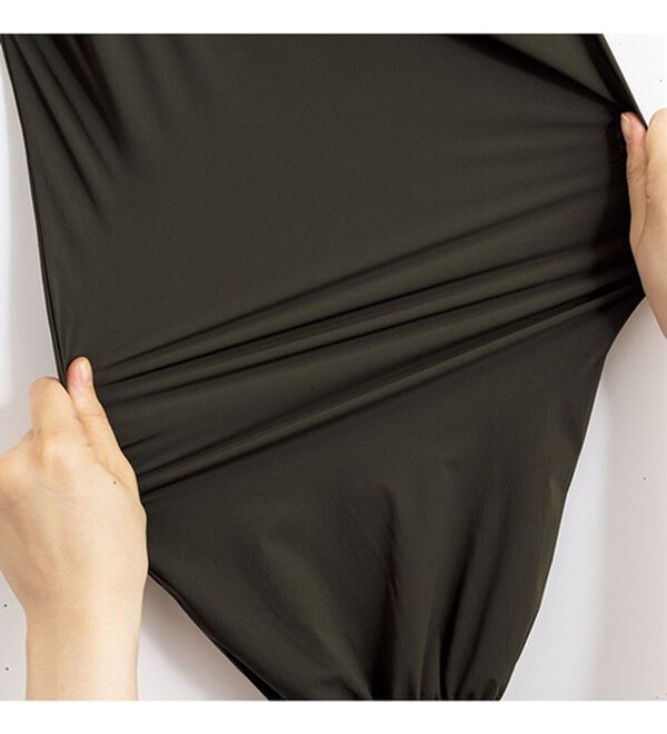 VINNO（ヴィノ）の「シャカ伸び！はっ水ロングブルゾンコート（ロングコート）」｜詳細画像