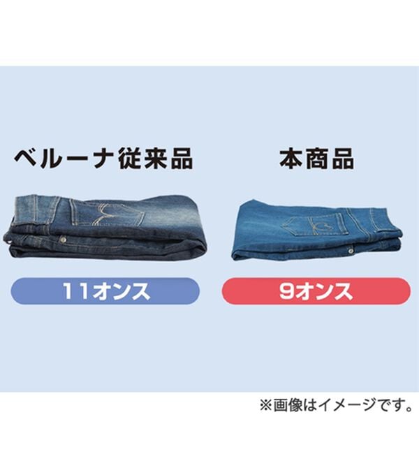 BELLUNA（ベルーナ）の「ヒンヤリ冷感！ライトオンスジーンズ（ワイド）（ワイドパンツ・ガウチョ）」｜詳細画像