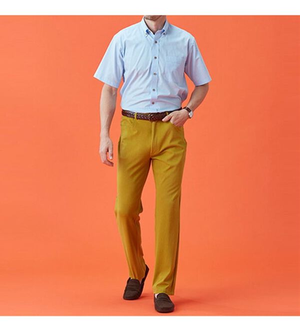 「グーンと伸びる！ひんやり肌心地パンツ（メンズフルレングスパンツ）」｜詳細画像