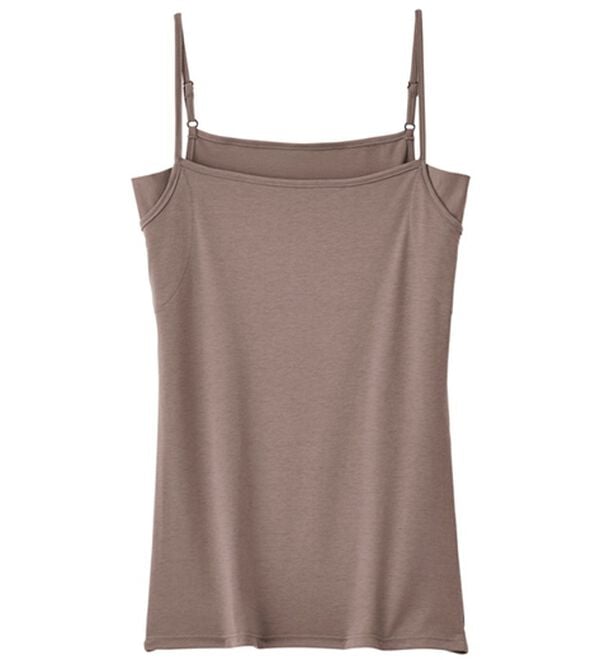 YU'NOW（ユナウ）の「ベーシック汗取りインナー　キャミソール（肌着・インナーウェア）」｜ブラウン