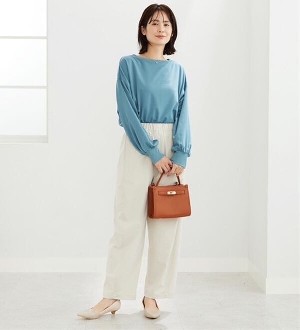 BELLUNA（ベルーナ）の「ロンＴ以上、スウェット未満！ゆったり抜け感プルオーバー（カットソー）」｜詳細画像