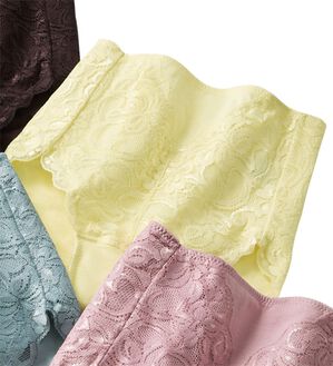 LAVIENNE（ラヴィエンヌ）の「レースがうれしいたっぷりショーツ　単品（ショーツ）」｜クリーム