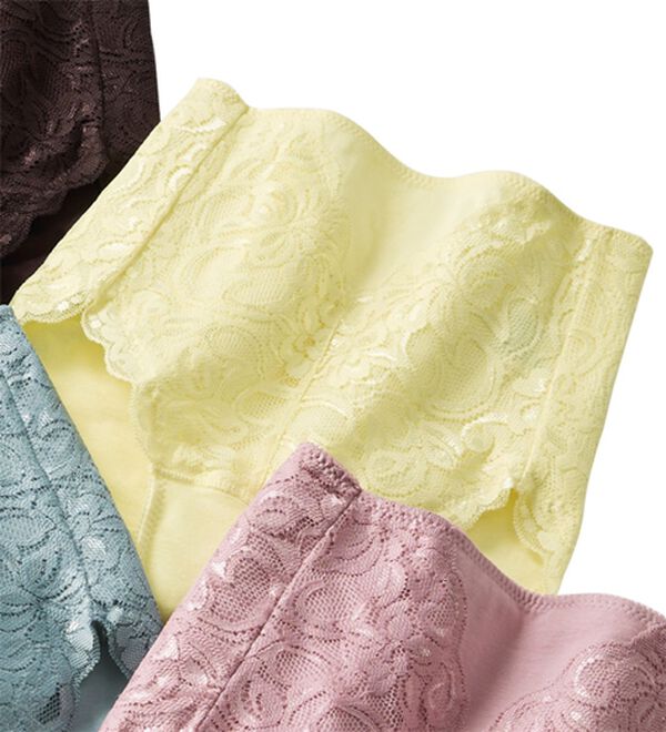 LAVIENNE（ラヴィエンヌ）の「レースがうれしいたっぷりショーツ　単品（ショーツ）」｜クリーム