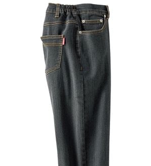 BELLUNA（ベルーナ）の「新！裏起毛スーパーストレッチ素材デニムパンツ（フルレングスパンツ）」｜グレー