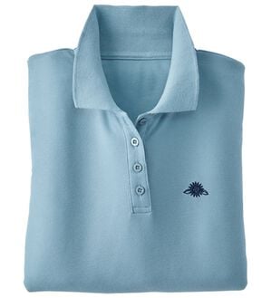 BELLUNA（ベルーナ）の「機能満載！綿混素材かのこポロシャツ（ポロシャツ）」｜サックス