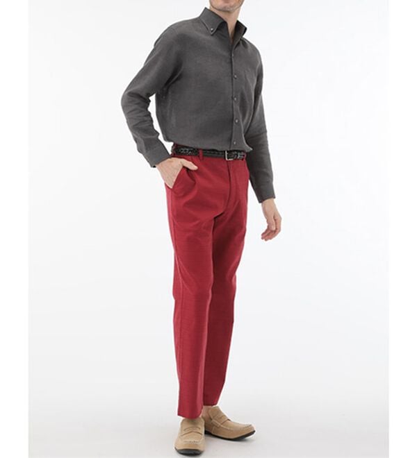 「＜コムルヴァン・オム＞大人のフレンチリネン１００％シャツ（メンズシャツ）」｜詳細画像