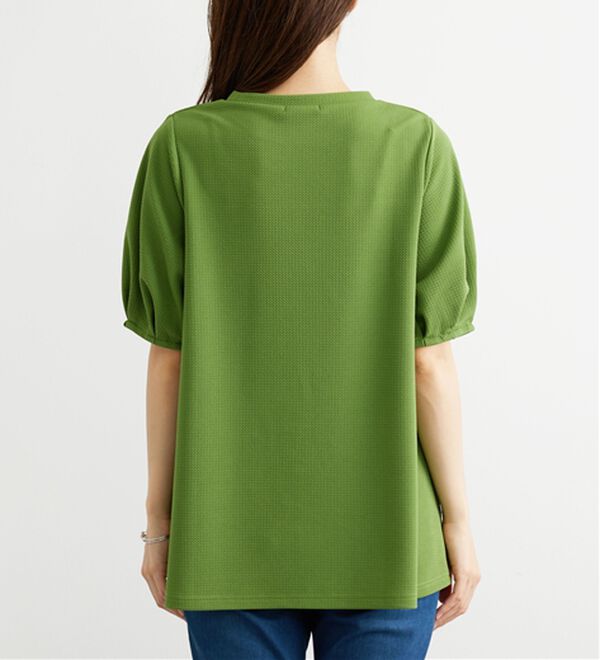 BELLUNA（ベルーナ）の「ポコポコ素材ふんわり袖チュニック（チュニック）」｜詳細画像