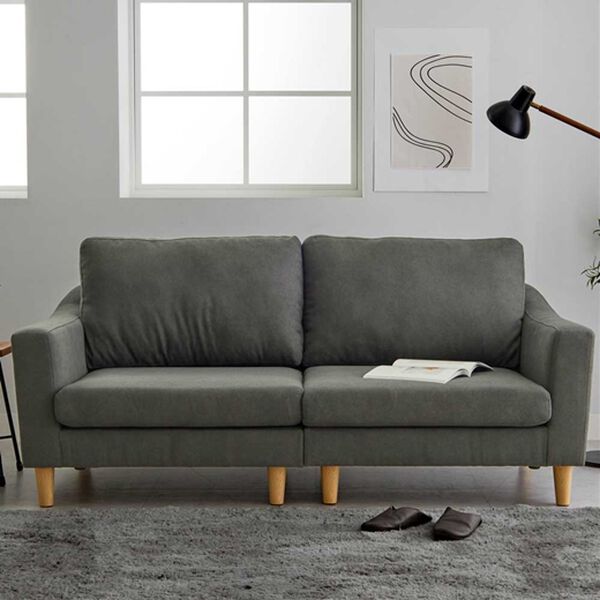 iellio（イエリオ）の「ベーシックソファ　Ｎａｂｕｒｉ＜１人掛・２．５人掛＞（ソファ）」｜チャコールグレー