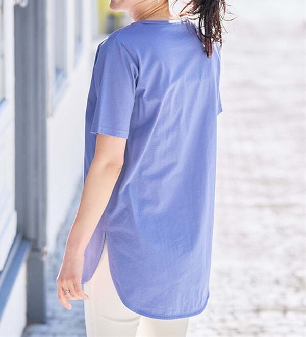 RANAN（ラナン）の「＜ＢＣ＞綿１００％ひんやりラウンドヘムプルオーバー（カットソー）」｜詳細画像