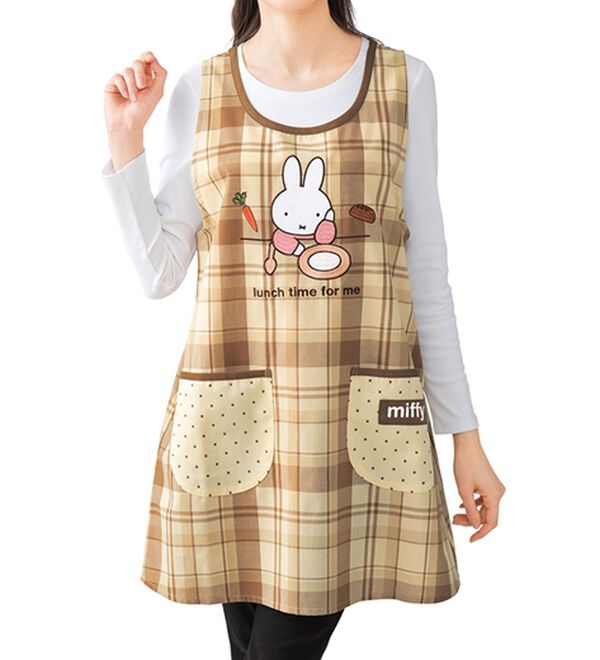 LAVIENNE（ラヴィエンヌ）の「【２枚組】ミッフィーエプロン（エプロン）」｜詳細画像