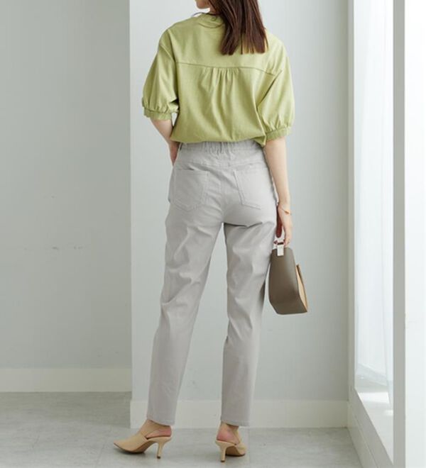 BELLUNA（ベルーナ）の「冷感ピケストレッチ素材スリムパンツ（フルレングスパンツ）」｜詳細画像