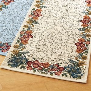 「イタリア製ジャカード織マット　＜エリシール＞（玄関マット）」｜ベージュ