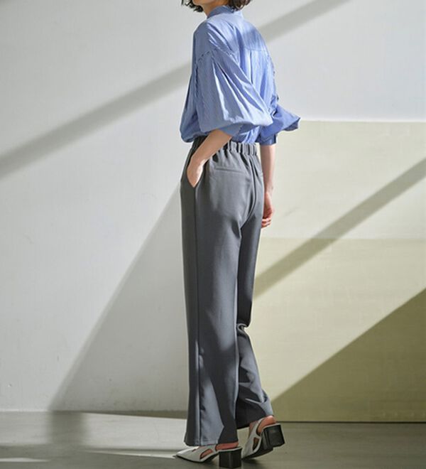 RANAN（ラナン）の「機能付センタースリットフレアーパンツ（フルレングスパンツ）」｜詳細画像