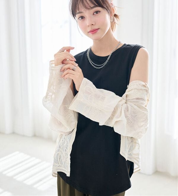 RANAN（ラナン）の「＜BC＞綿100％ひんやりタンクトップ（カットソー）」｜詳細画像