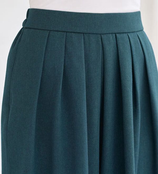 BELLUNA（ベルーナ）の「タックデザインスカーチョ（フルレングスパンツ）」｜詳細画像