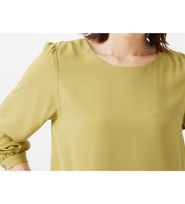 BELLUNA（ベルーナ）の「ジョーゼット素材裾ティアードブラウス（ブラウス）」｜詳細画像