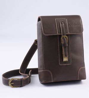 「＜ＨＯＮＤＡ＞イタリアンレザーバイカーズバッグ（メンズショルダーバッグ）」｜詳細画像