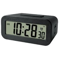 「革風電波アラーム時計（リビング用品）」