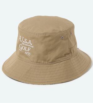 「＜マンシングウェア＞【ＵＮＩ－ＳＥＸ】リバーシブルバケットハット（メンズ帽子）」｜ベージュ