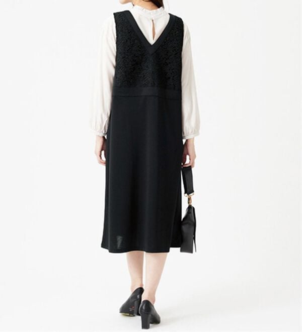 BELLUNA（ベルーナ）の「【Ｌａｇｒｉｌｕａ】レース使いジャンパースカート（ジャンパースカート）」｜詳細画像