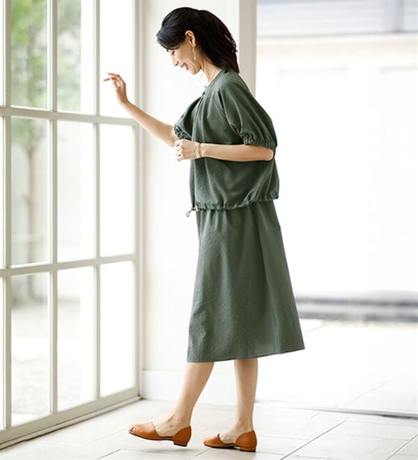 ルフラン（ルフラン）の「お買得＊活躍ブルゾン＆ワンピ（ブラウススーツ）」｜詳細画像