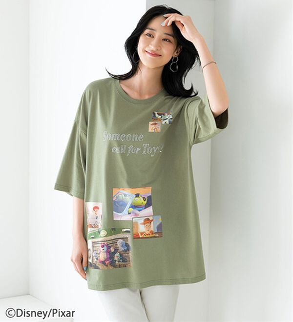 「＜Ｄｉｓｎｅｙ＞ディズニー映画ＰＨＯＴＯ風Ｔシャツ（チュニック）」｜詳細画像