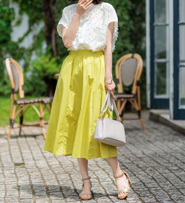 BELLUNA（ベルーナ）の「ふんわり切替フレアースカート（ロングスカート）」｜詳細画像