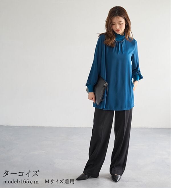 BELLUNA（ベルーナ）の「リブニット使いチュニック（チュニック）」｜詳細画像