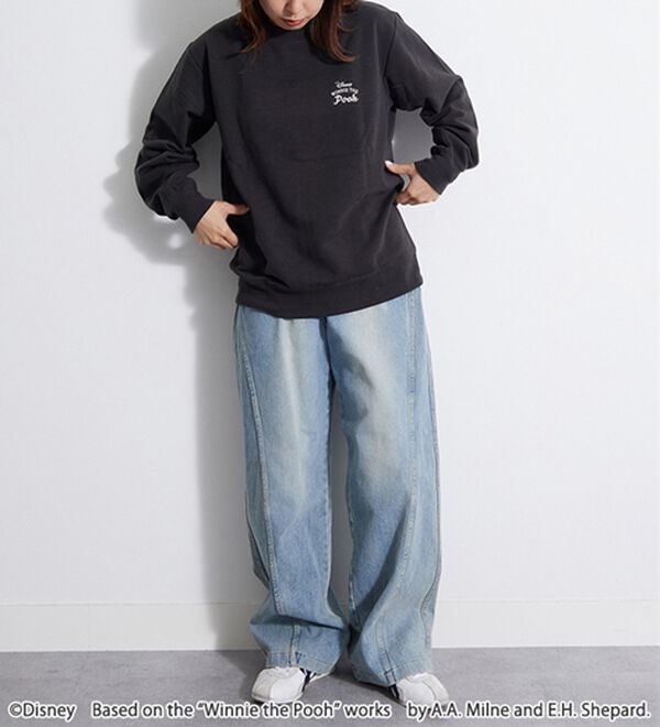 BELLUNA（ベルーナ）の「＜Ｄｉｓｎｅｙ＞【プー】バックプリント裏起毛トレーナー（トレーナー・スウェット）」｜詳細画像