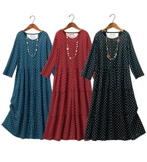 ルフラン（ルフラン）の「【３色組】ひやとろティアードワンピース（カットソーワンピース）」｜詳細画像