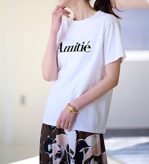 RANAN（ラナン）の「フロッキープリントロゴＴ（Tシャツ）」｜詳細画像