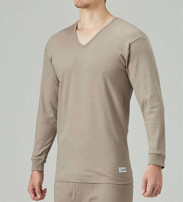 「【３枚組】＜クロコダイル＞極温（Ｒ）厚地×裏起毛綿１００％インナー（メンズ肌着・インナーウェア）」｜詳細画像