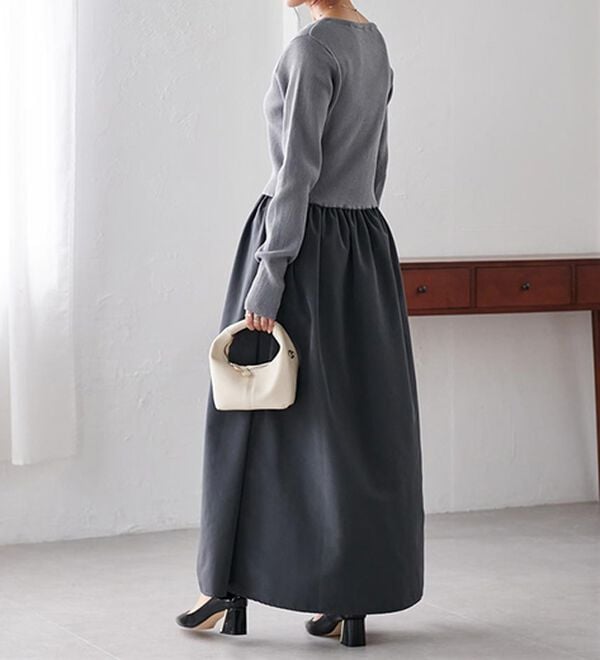 RANAN（ラナン）の「ニットドッキングワンピース（ドッキングワンピース）」｜詳細画像